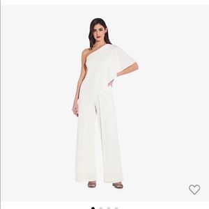 COPY - Adrianna Pappell Flutter One Shoulder Jumpsuit
